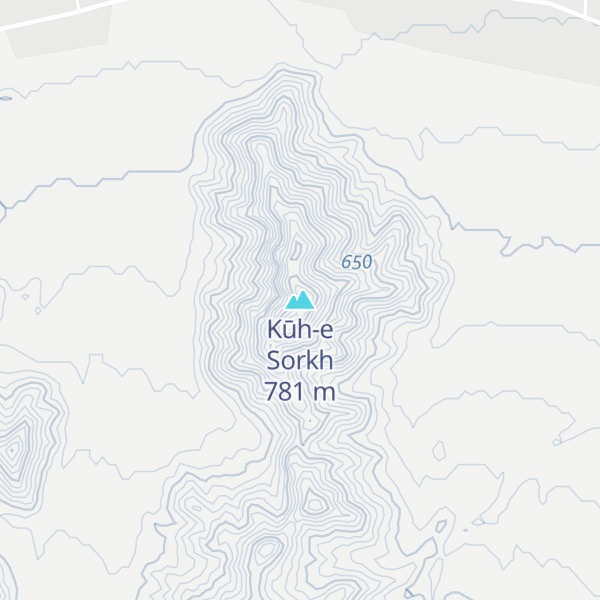 Map of Kūh-e Sorkh