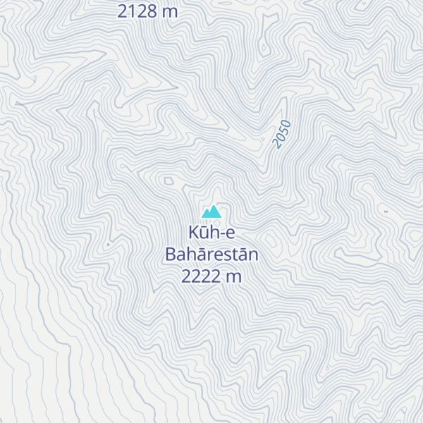 Map of Kūh-e Bahārestān