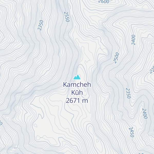 Map of Kamcheh Kūh