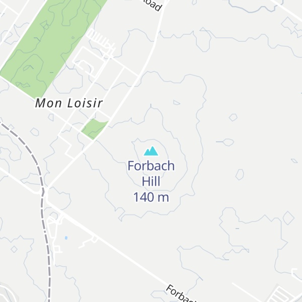 Map of Forbach Hill