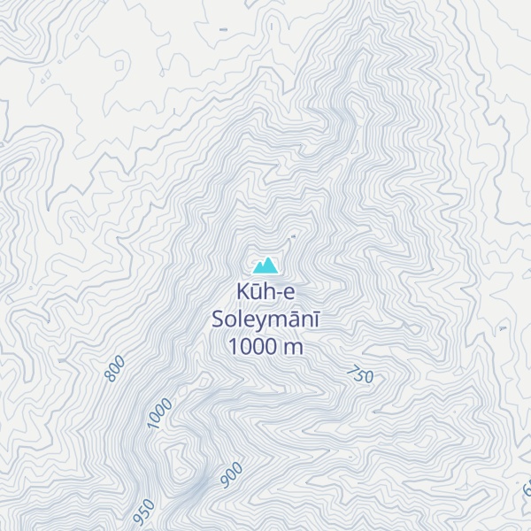 Map of Kūh-e Soleymānī