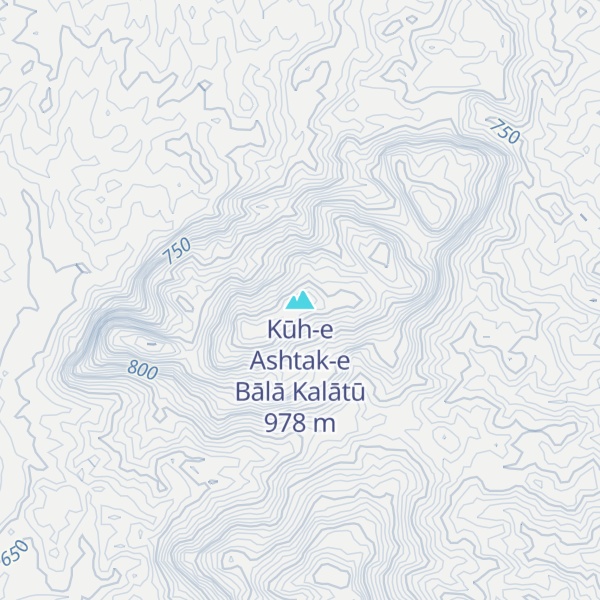 Map of Kūh-e Ashtak-e Bālā Kalātū