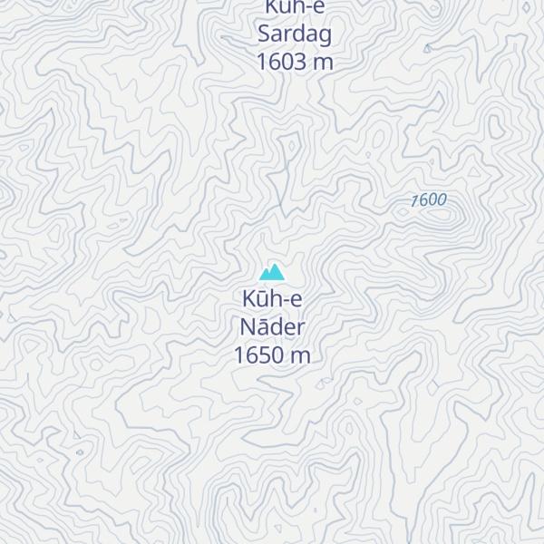 Map of Kūh-e Nāder