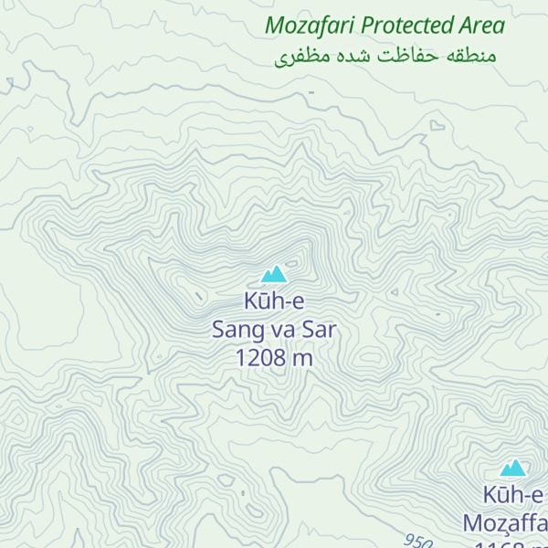 Map of Kūh-e Sang va Sar