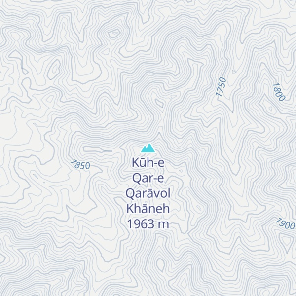 Map of Kūh-e Qar-e Qarāvol Khāneh