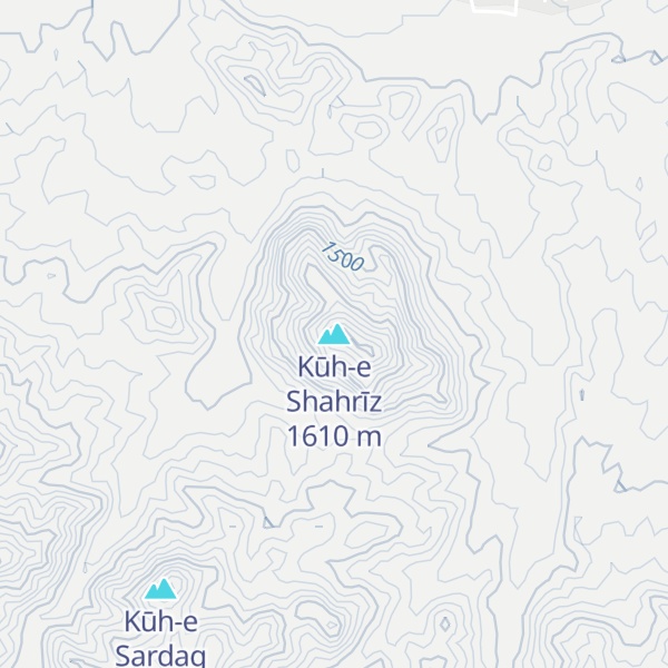 Map of Kūh-e Shahrīz
