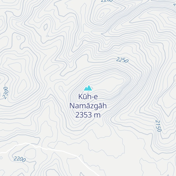 Map of Kūh-e Namāzgāh