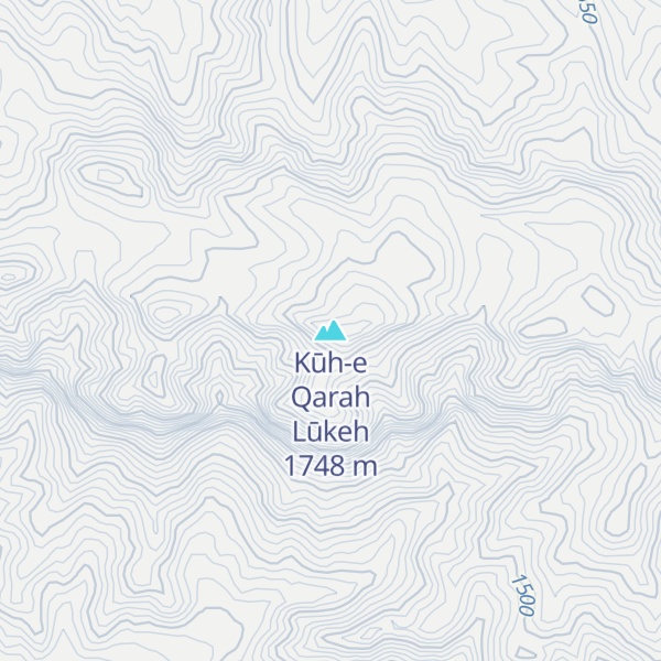 Map of Kūh-e Qarah Lūkeh