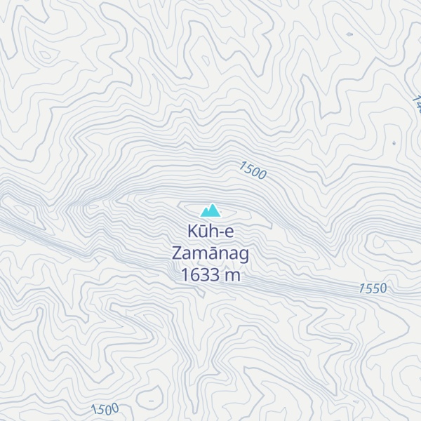 Map of Kūh-e Zamānag