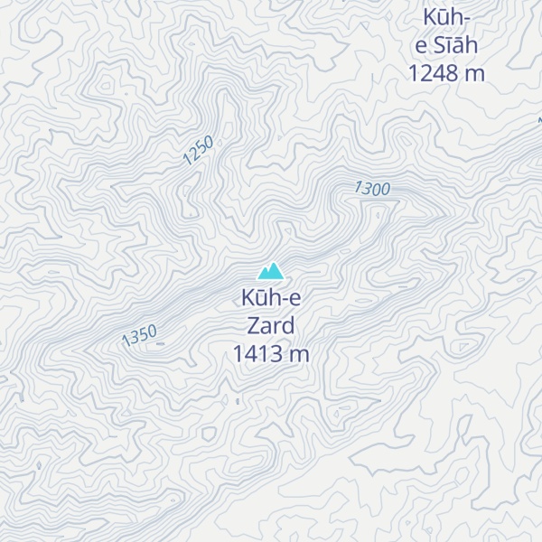 Map of Kūh-e Zard