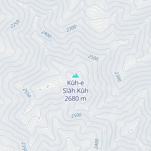 Map of Kūh-e Sīāh Kūh