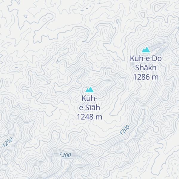 Map of Kūh-e Sīāh