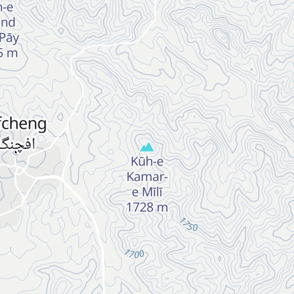 Map of Kūh-e Kamar-e Mīlī