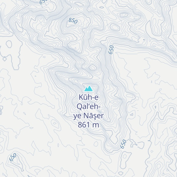 Map of Kūh-e Qal‘eh-ye Nāşer