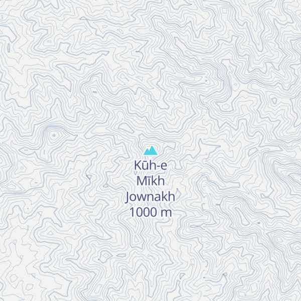 Map of Kūh-e Mīkh Jownakh
