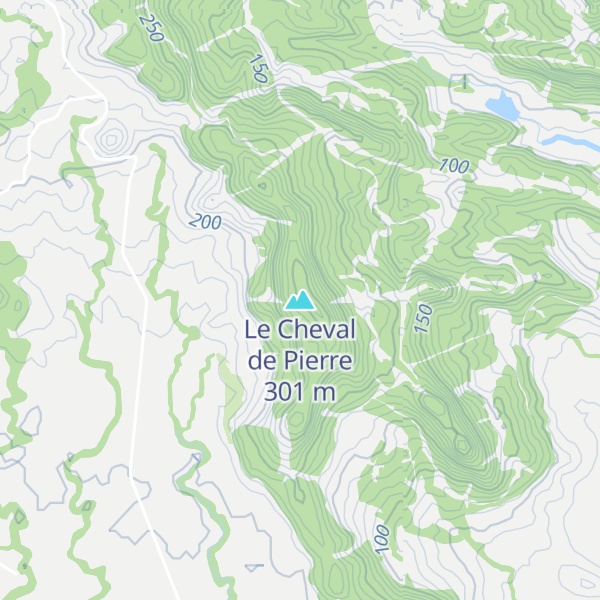 Map of Le Cheval de Pierre