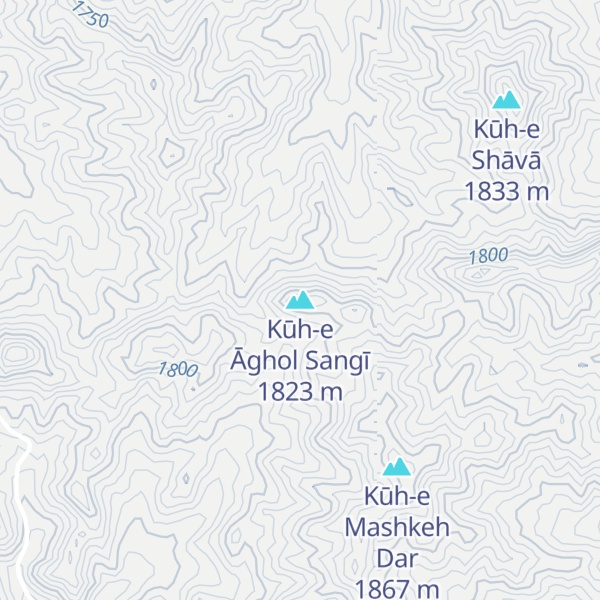 Map of Kūh-e Āghol Sangī