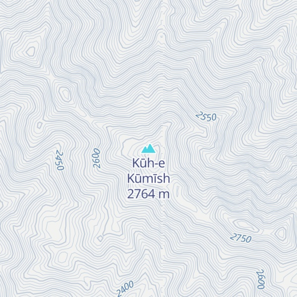 Map of Kūh-e Kūmīsh
