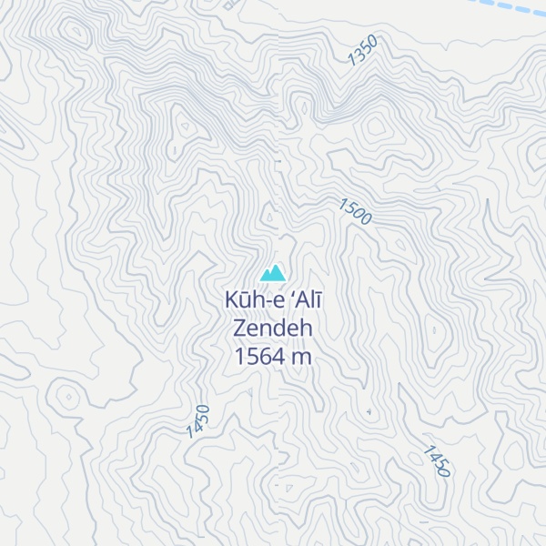 Map of Kūh-e ‘Alī Zendeh