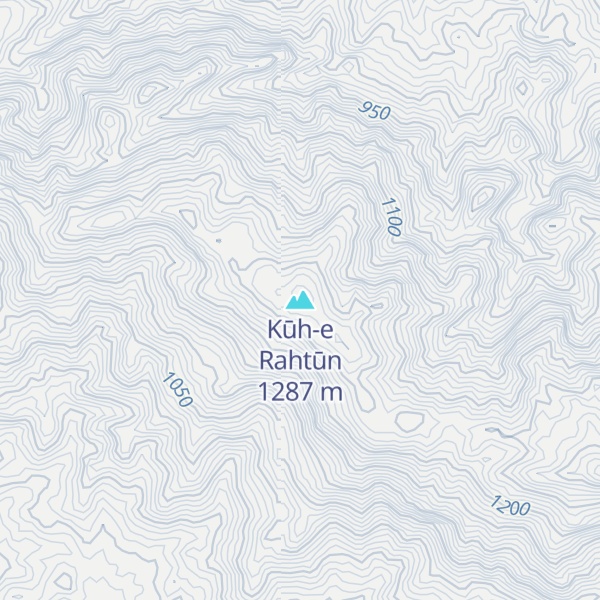 Map of Kūh-e Rahtūn