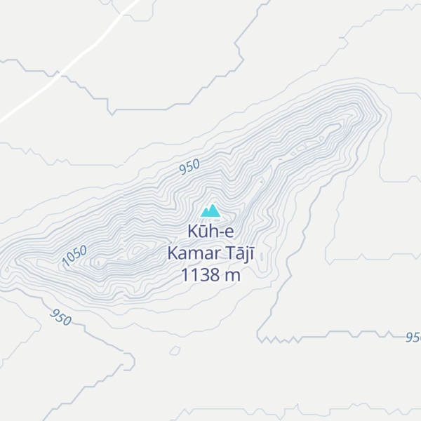 Map of Kūh-e Kamar Tājī