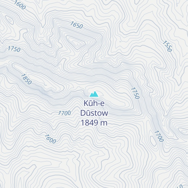 Map of Kūh-e Dūstow
