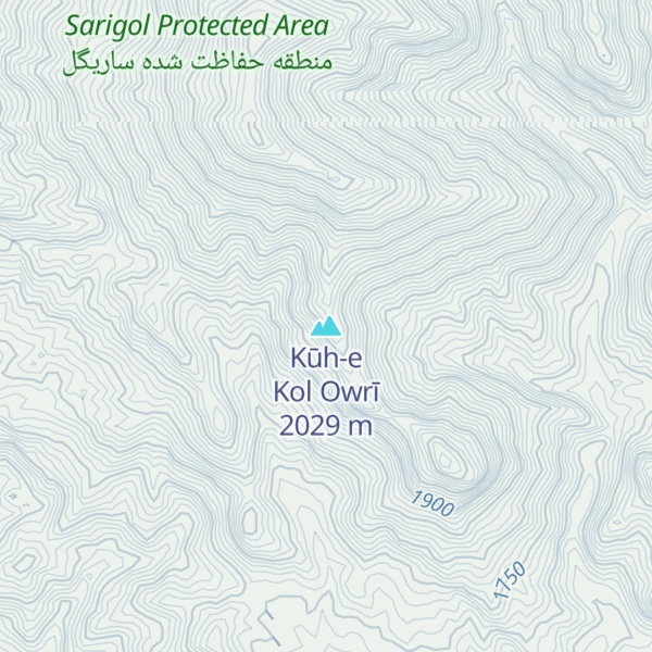Map of Kūh-e Kol Owrī