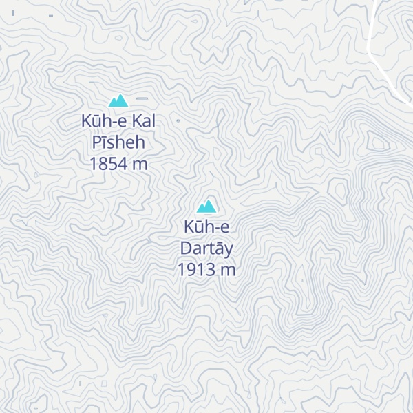 Map of Kūh-e Dartāy