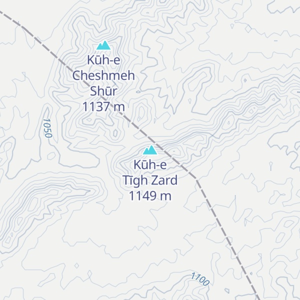 Map of Kūh-e Tīgh Zard