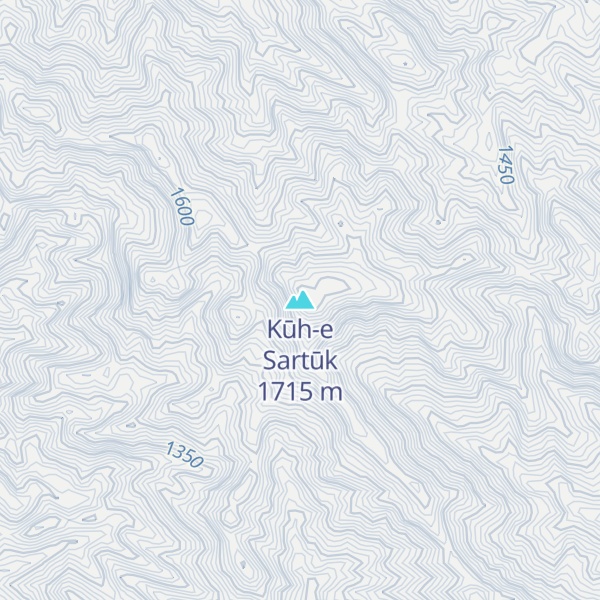 Map of Kūh-e Sartūk
