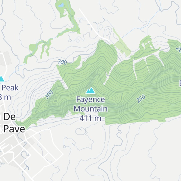 Map of Fayence Mountain