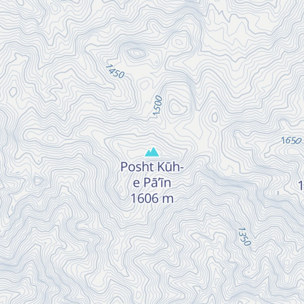 Map of Posht Kūh-e Pā’īn