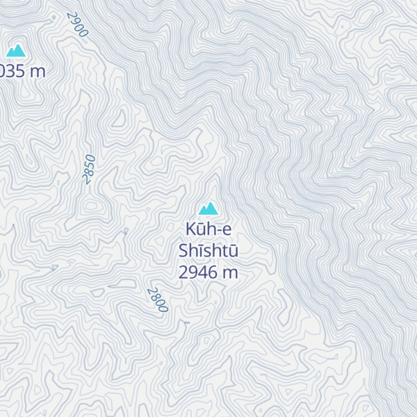 Map of Kūh-e Shīshtū