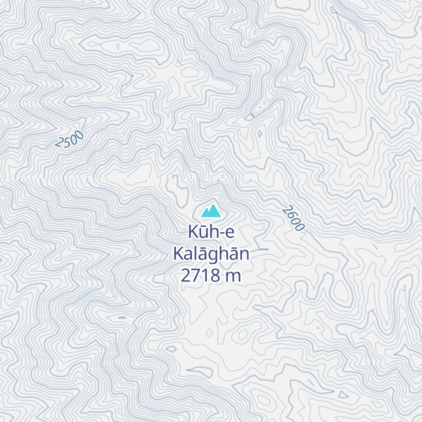 Map of Kūh-e Kalāghān