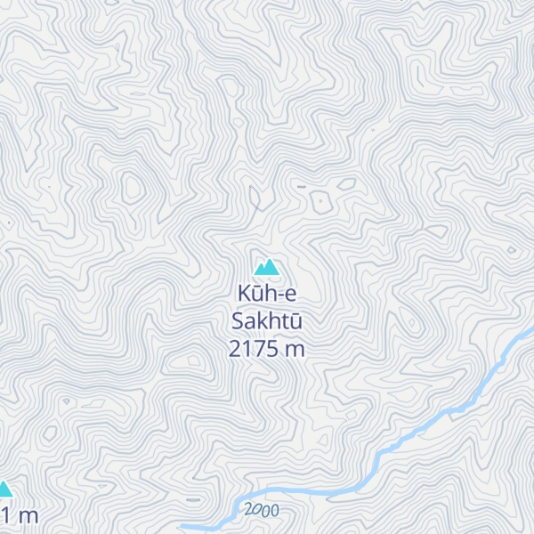 Map of Kūh-e Sakhtū