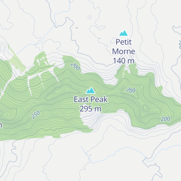 Map of East Peak