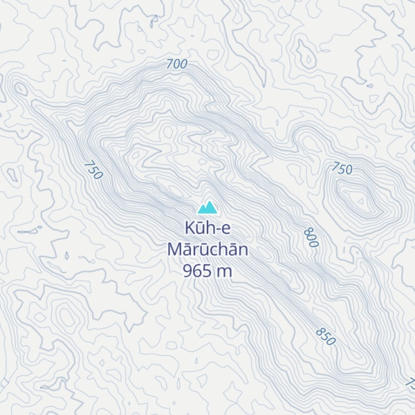 Map of Kūh-e Mārūchān