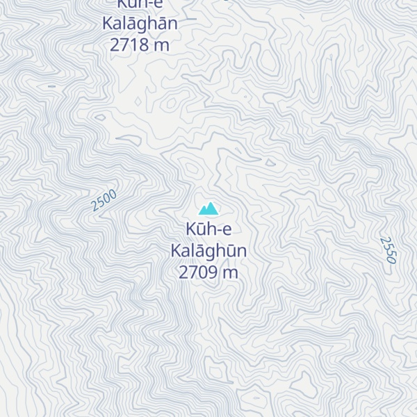 Map of Kūh-e Kalāghūn
