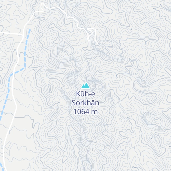 Map of Kūh-e Sorkhān