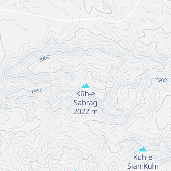 Map of Kūh-e Sabrag