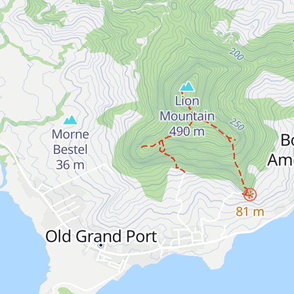 Map of Grand Port Mountain