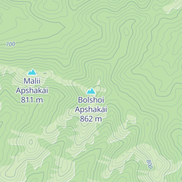 Map of Bolshoi Apshakai