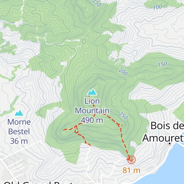 Map of Lion Mountain
