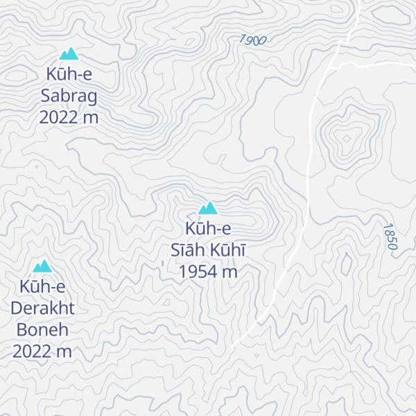 Map of Kūh-e Sīāh Kūhī