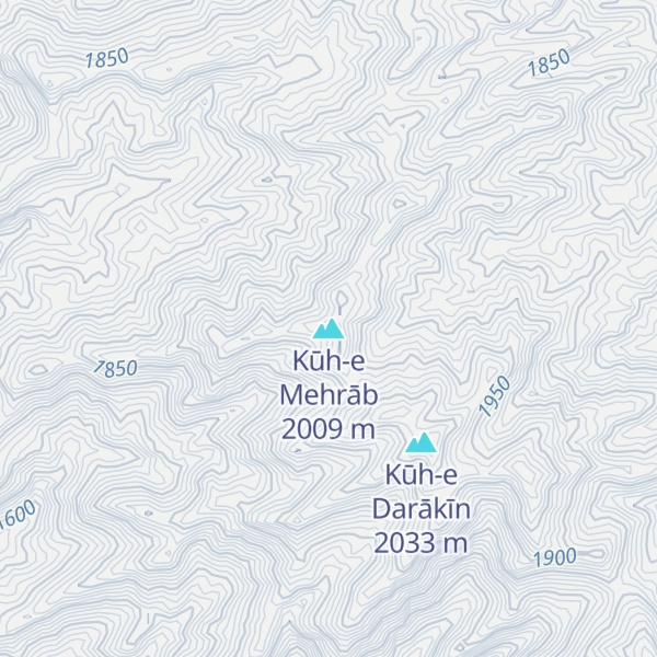 Map of Kūh-e Mehrāb