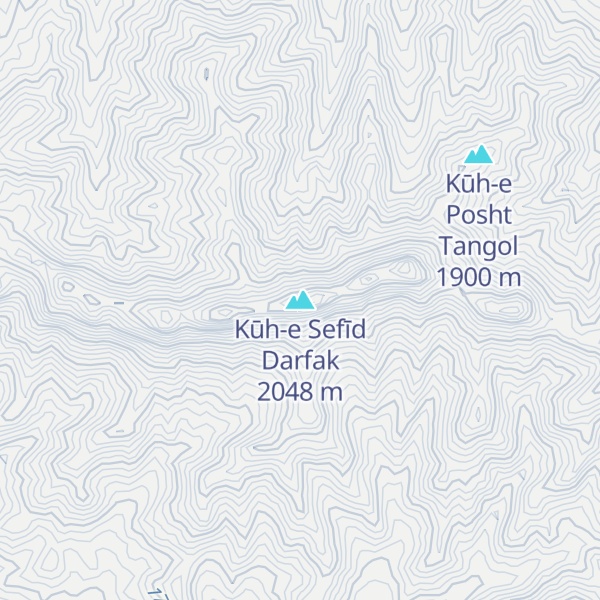 Map of Kūh-e Sefīd Darfak