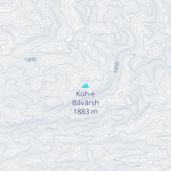 Map of Kūh-e Bāvārsh