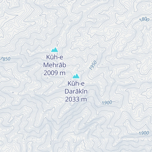 Map of Kūh-e Darākīn