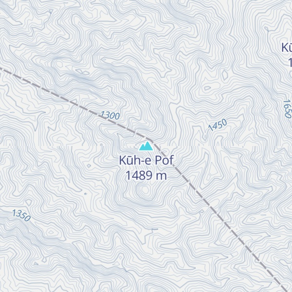 Map of Kūh-e Pof