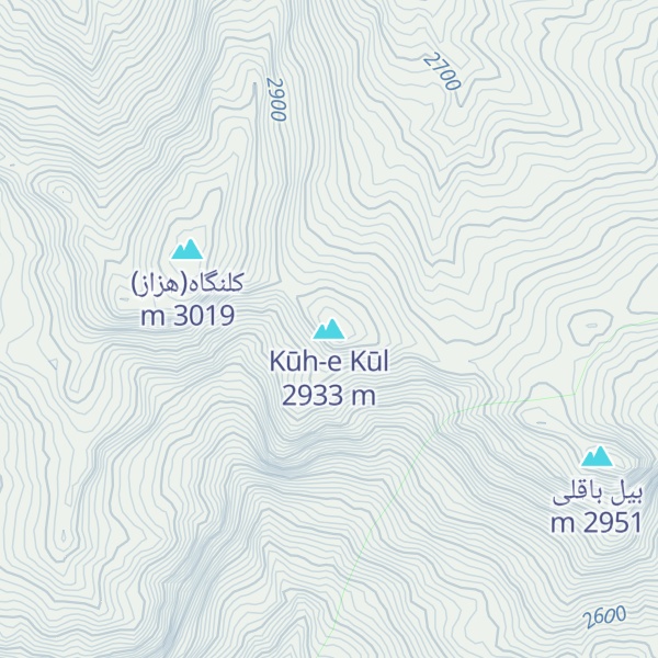 Map of Kūh-e Kūl